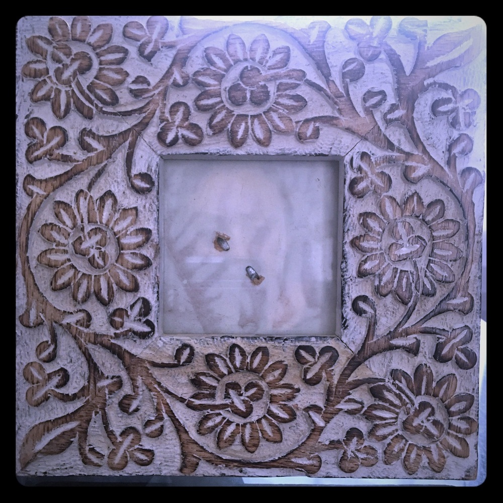 Hand Carved Picture Frame